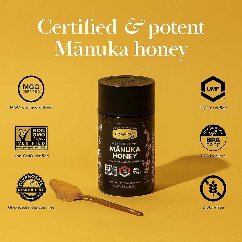 Comvita Manuka Honey (UMF 5+, MGO 83+) | New Zealand’s #1 Manuka Brand | Raw, Wild, Non-GMO | Superfood for Daily Vitality | 35.2 oz (Best Value)