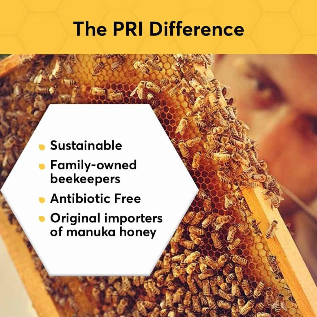 PRI Manuka Honey Blend, MGO 50+, Raw Multifloral, 500g