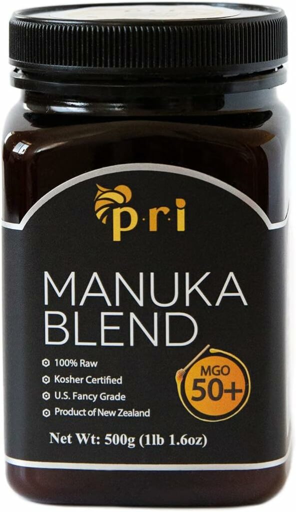 PRI Manuka Honey Blend, MGO 50+, Raw Multifloral, 500g