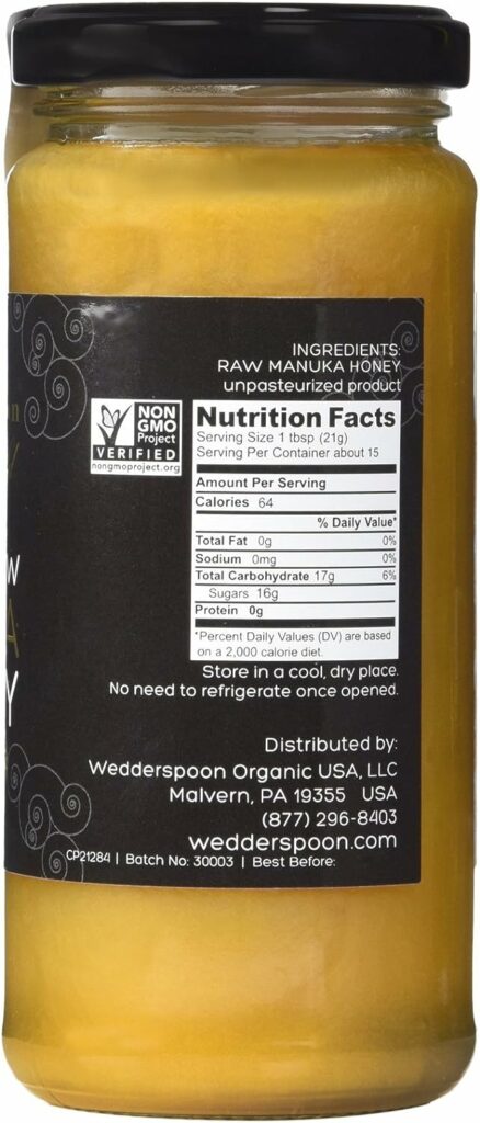 Wedderspoon 100% Raw Manuka Honey - KFactor 16 - 11.5 Ounces